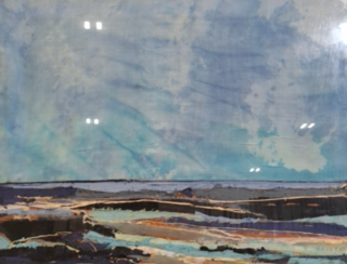 Zijde collage, Maya Wildevuur, Compositie, 1986